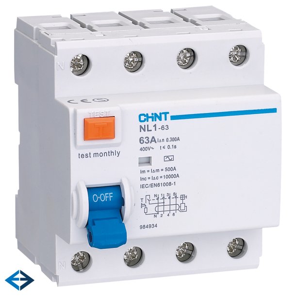 CHINT RCD-4P63A 300mA-TypeA
