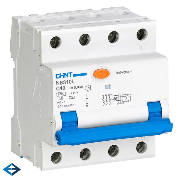 CHINT RCBO 3P+N C40 30mA