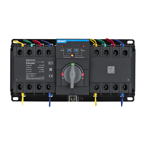 Inverter net/generator 63A 3P/4P med smart controller og Modbus-kommunikation NXZB-63H/4CT