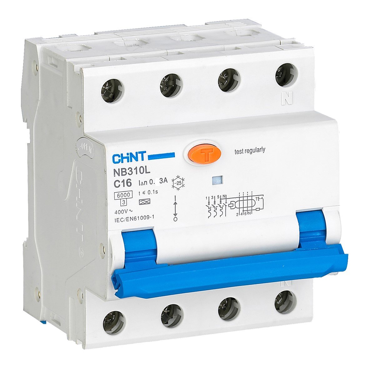 CHINT RCBO 3P+N C16 300mA - Kombiafbrydere (RCBO) - ELIT Scandinavia ApS
